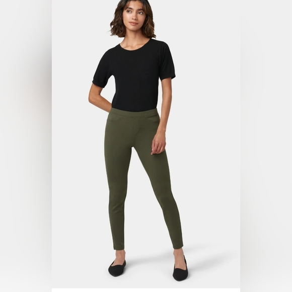 Lou & Grey NWT Women's Green Ponte Pocket Legging - Picture 1 of 13